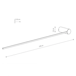 Настенный светильник Nowodvorski Arm Led L Black 10367