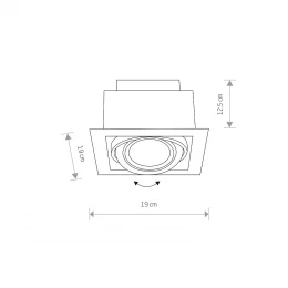Встраиваемый светильник Nowodvorski Downlight White 9575