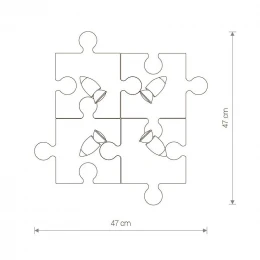 Настенно-потолочный светильник Nowodvorski Puzzle 6382