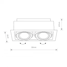 Встраиваемый светильник Nowodvorski Downlight Black 9570