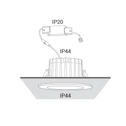 Встраиваемый светильник Nowodvorski Kea Led White/Chrome 8773