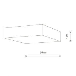 Потолочный cветильник Nowodvorski Lid Square Led White 10421