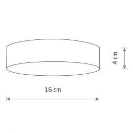 Потолочный cветильник Nowodvorski Lid Round Led Black 10416
