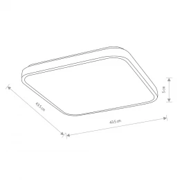 Потолочный cветильник Nowodvorski Agnes Square Led Pro Black 10985