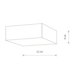 Потолочный cветильник Nowodvorski Lid Square Led Black 10424