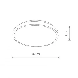 Потолочный cветильник Nowodvorski Agnes Round Led Pro Black 10972