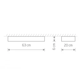 Потолочный cветильник Nowodvorski Soft Ceiling Led 60x20 White 7538