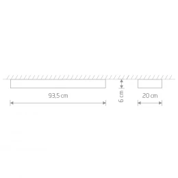 Потолочный cветильник Nowodvorski Soft Ceiling Led 90x20 White 7542