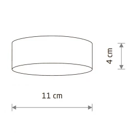 Потолочный cветильник Nowodvorski Lid Round Led Black 10406
