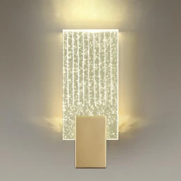 4362/5WL HIGHTECH ODL23 433 матовое золото/металл/стекло Настенный св-к IP20 LED 5W 218Лм 3000K RICCI