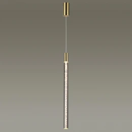 4369/5L HIGHTECH ODL23 235 полированное золото/акрил с пузырьками Подвесной св-к IP20 LED 4W 200Лм 3000K SPARKY