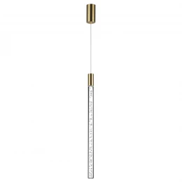 4369/5L HIGHTECH ODL23 235 полированное золото/акрил с пузырьками Подвесной св-к IP20 LED 4W 200Лм 3000K SPARKY