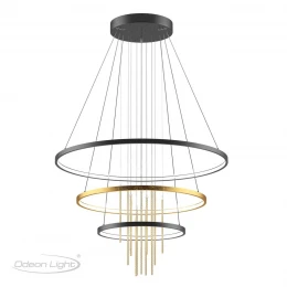 3901/99L L-VISION ODL20 521 золотистый/стекло/металл Подвесной светильник LED 4000K 113W 220V MONICA