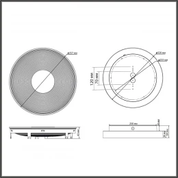 7752/18L MITRA LED SN 535 Светильник пластик/белый LED 18Вт 4000K D320 IP54 QUANTUM
