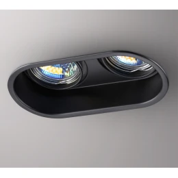 370841 SPOT NT22 516 черный Светильник встраиваемый IP20 GU10 2*50W 220V CLOUD
