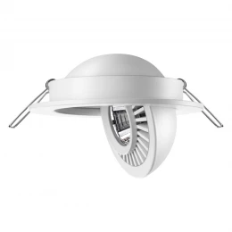 358815 SPOT NT21 466 белый Светильник встраиваемый светодиодный IP20 LED 9W 770Лм 4000K 220V GESSO