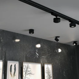 358944 SPOT NT22 456 черный Светильник встраиваемый светодиодный IP20 LED 4000К 18W 220V EDDY