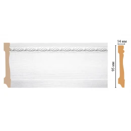 Плинтус напольный DECOMASTER 195-16 (95*14*2400мм)