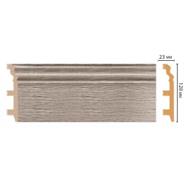 Плинтус напольный DECOMASTER D233-77 ШК/8 (120*23*2400мм)