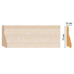 Плинтус напольный DECOMASTER 193-18D ДМ (70*16*2400 мм)