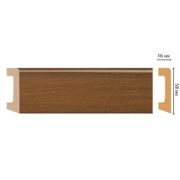 Плинтус напольный DECOMASTER D234-85 ДМ (58*16*2400 мм)