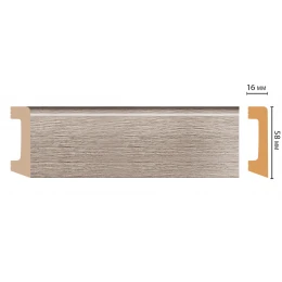 Плинтус напольный DECOMASTER D234-77ДМ (58*16*2400 мм)