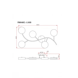 Потолочный светильник Freya FR6048CL-L10GB
