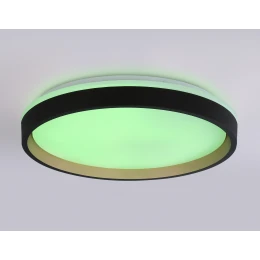 FZ610 BK/GD черный/золото IP20 66W 3000K-6500K+RGB D490*85 (ПДУ ИК)