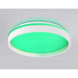 FZ601 WH/GD белый/золото IP20 46W 3000K-6500K+RGB D390*80 (ПДУ ИК)