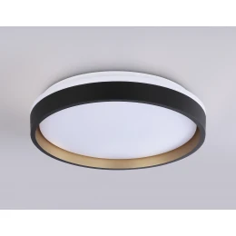 FZ604 BK/GD черный/золото IP20 46W 3000K-6500K+RGB D390*80 (ПДУ ИК)