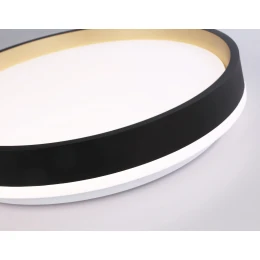 FZ604 BK/GD черный/золото IP20 46W 3000K-6500K+RGB D390*80 (ПДУ ИК)
