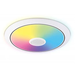 FZ710 WH белый IP20 40W 3000-6500K+RGB Music 370*56 (ПДУ ИК)
