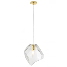 Светильник подвесной Crystal Lux NUESTRO SP1 GOLD/TRANSPARENT