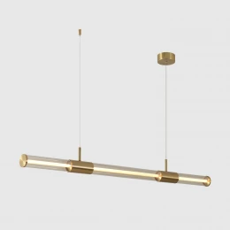 Светильник подвесной Crystal Lux LINEUP SP24W LED BRASS