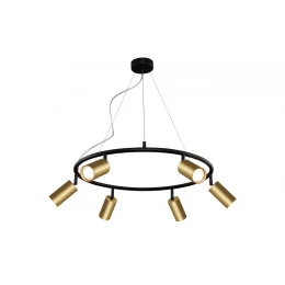 Светильник подвесной Crystal Lux CLT 015C6 D600 BL-GO