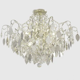 Светильник потолочный Crystal Lux ESMIRALDA PL9 SILVER