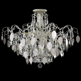 Светильник потолочный Crystal Lux ESMIRALDA PL9 SILVER