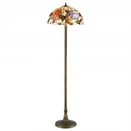 816-805-03 VELANTE Стиль Tiffany светильник напольный: E27, 3x60W
