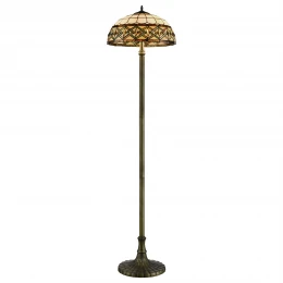 859-805-02 VELANTE Стиль Tiffany светильник напольный: E27, 2x60W