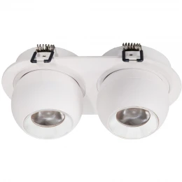 WTD.O36.007.30.14 WERTMARK TECHNICAL DORSUM светильник точечный встраиваемый: LED, 2x7W, 3000K