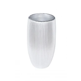 ZS2062-19SL Кашпо серебристое с полосками d26*49см