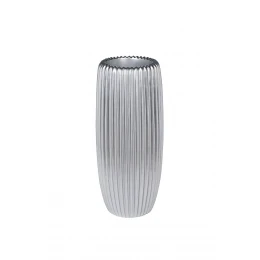 ZS2062-27SL Кашпо серебристое с полосками d30*69см