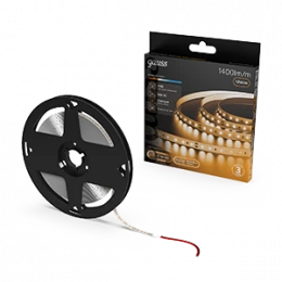 Лента Gauss LED 2835/120 24V 12W/m 1400lm/m 3000K 8mm IP20 5m 1/100