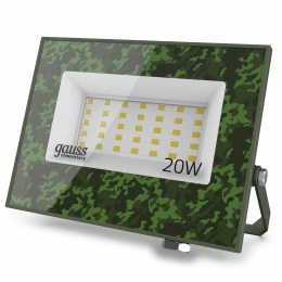 Прожектор светодиодный Gauss Elementary 20W 1800lm IP65 6500К ХАКИ 1/60