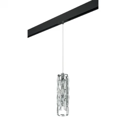 PRO722030 Светильник д/1-фазн трека LIMPIO 4х6W(led) G9 ХРОМ/ПРОЗРАЧНЫЙ/ЧЕРНЫЙ (722030+595007)