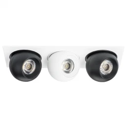 i536746474 Светильник INTERO LED 9W*3 850LM*3 24G БЕЛЫЙ/ЧЕРНЫЙ 4000K (217536+217074+217064+217074)