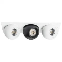 i536647464 Светильник INTERO LED 9W*3 850LM*3 24G БЕЛЫЙ/ЧЕРНЫЙ 4000K (217536+217064+217074+217064)