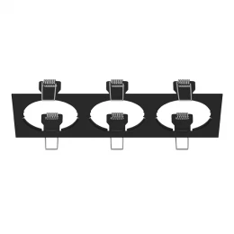 217537 Рамка INTERO 16 Triple QUADRO ЧЕРНЫЙ
