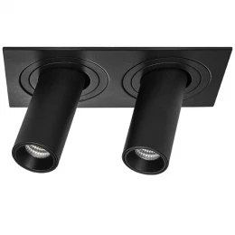 i527272 Светильник INTERO TUBO LED 10W*2 500LM*2 60G ЧЕРНЫЙ 3000K (217527+217272+217272)