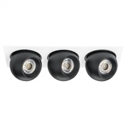 i536727272 Светильник INTERO LED 9W*3 850LM*3 24G БЕЛЫЙ/ЧЕРНЫЙ 3000K (217536+217072+217072+217072)